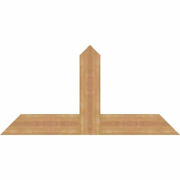 Ekena Millwork Portland Timber Gable Bracket, Western Red Cedar, 48"W x 24"H x 1 1/2"D x 5 1/2"F, 12/12 Pitch GBW048X24X0206POR00SWR - main